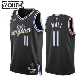 Dječji NBA Dres Los Angeles Clippers John Wall 11 Nike 2022-23 City Edition Crno Swingman